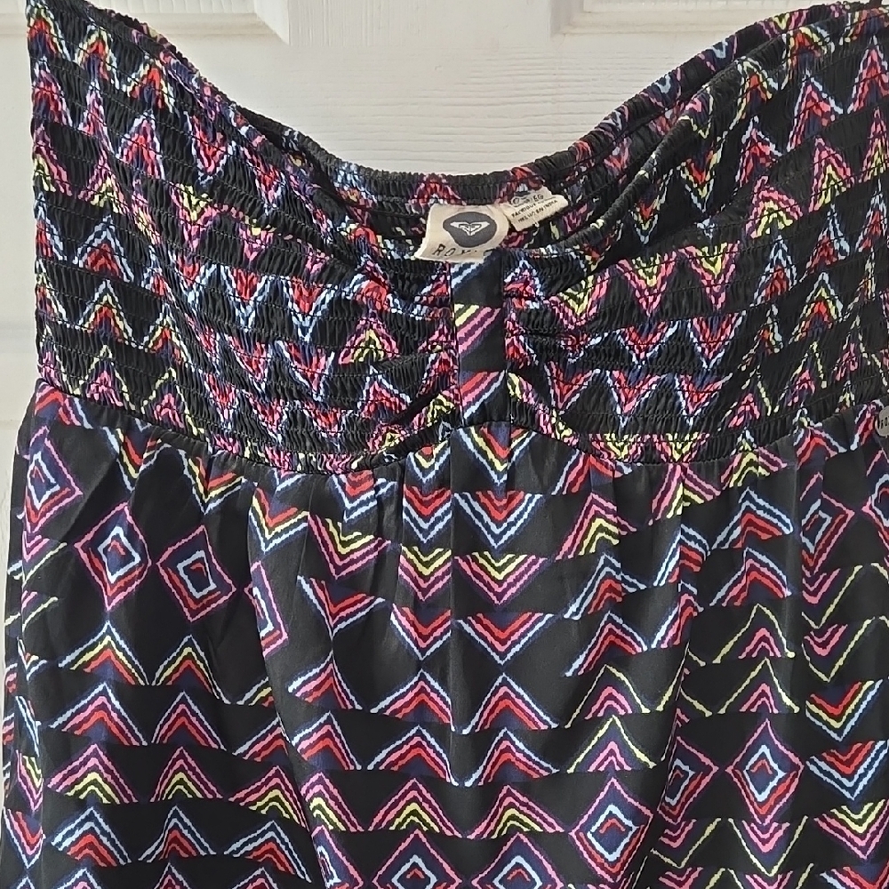 Roxy Multicolor Geometric Pattern Dress